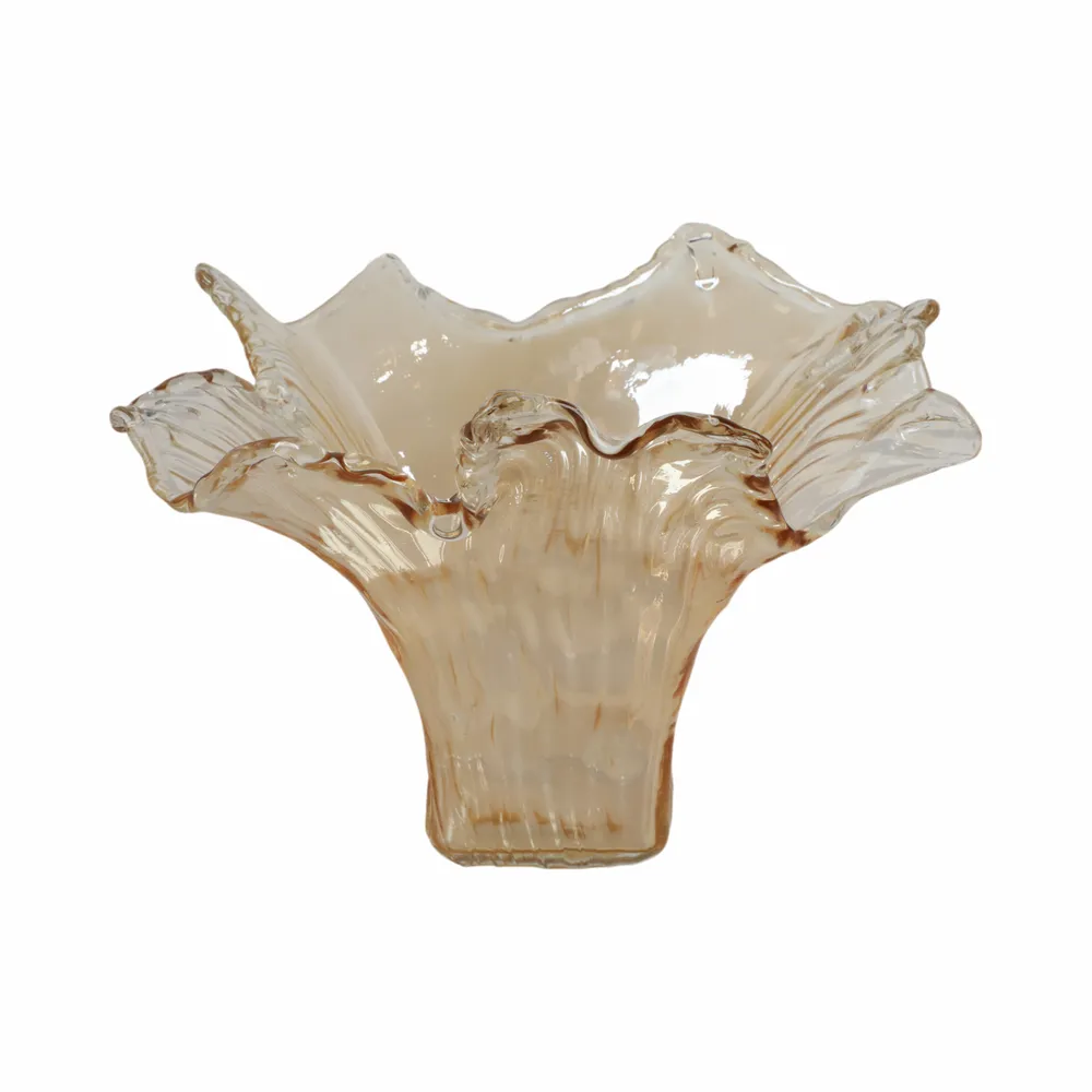 CLAYMORE BROWN GLASS VASE 12 (IN)