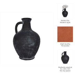 PAXTONHOLM BLACK VASE 12 (IN) 11