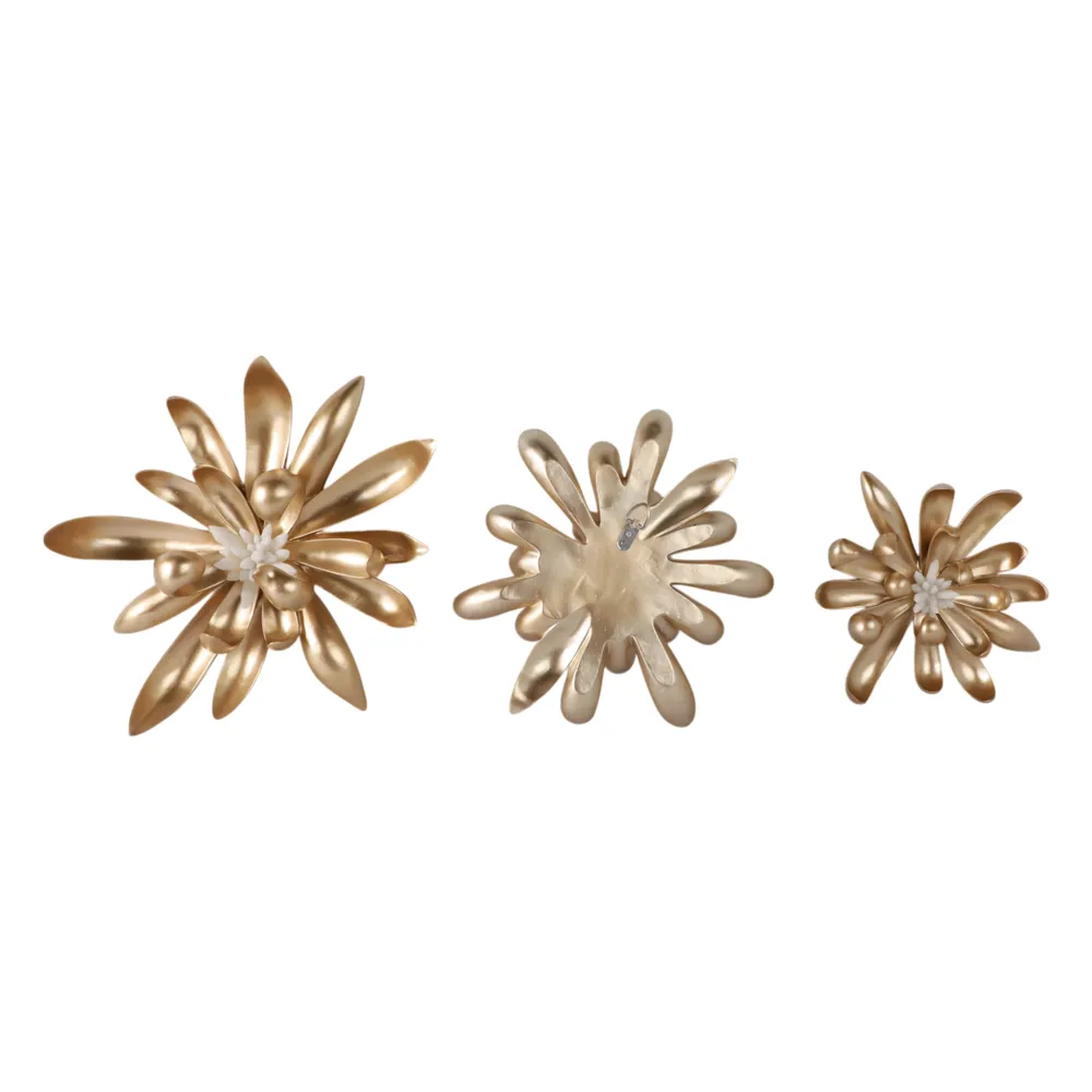 ELLENGROVE SET OF 3 GOLD WALL SCULPTURES 16 (IN)