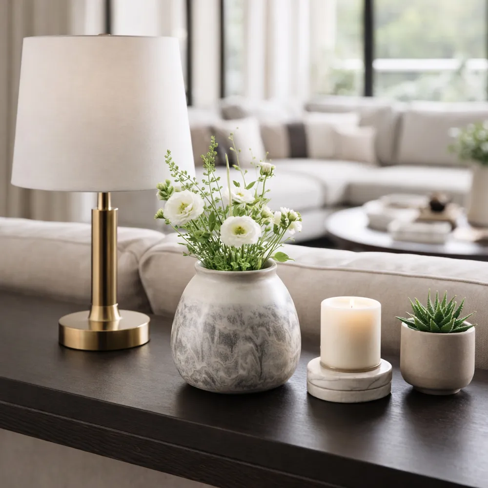 HAWLEYGROVE GRAY VASE 8 (IN)