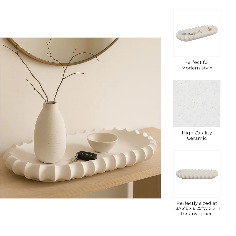 EMMONSVALE IVORY TRAY 3 (IN)