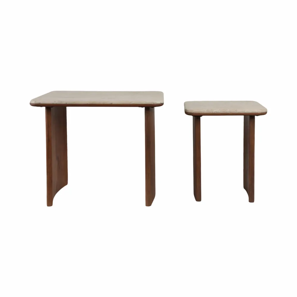 ARMONHAVEN SET OF 2 BROWN TABLE 21 (IN)