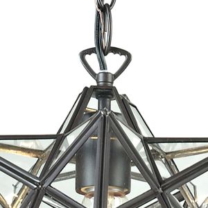 Moravian Star 12'' Wide 1-Light Mini Pendant - Oil Rubbed Bronze 3