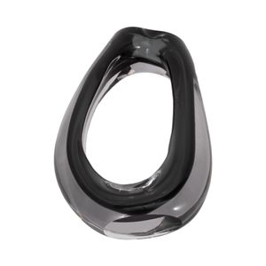 ELWYNMILL BLACK GLASS VASE 13 (IN) 9