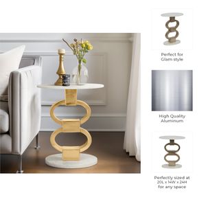 GAIGEDALE GOLD TABLE 24 (IN) 9