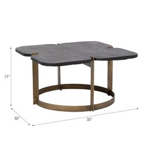 HELTONOAK BLACK COFFEE TABLE 17 (IN) 8