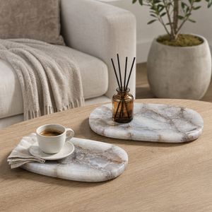 OPALDALE SET OF 2 IVORY TRAY 1 (IN) 2