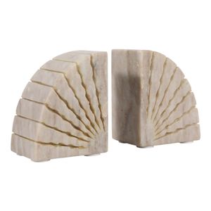 JULIANWAY SET OF 2 TAN BOOKENDS 6 (IN) 4