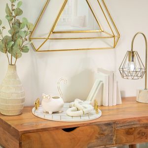 DENNINGWORTH WHITE TRINKET TRAY 8 (IN) 8