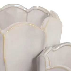 ASHTON SET OF 2 IVORY PLANTER 7 (IN) 7