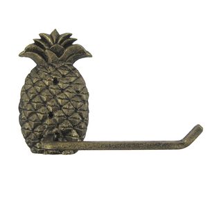 8-1/3" CAST IRON PINEAPPLE TOWEL HOLDER 1