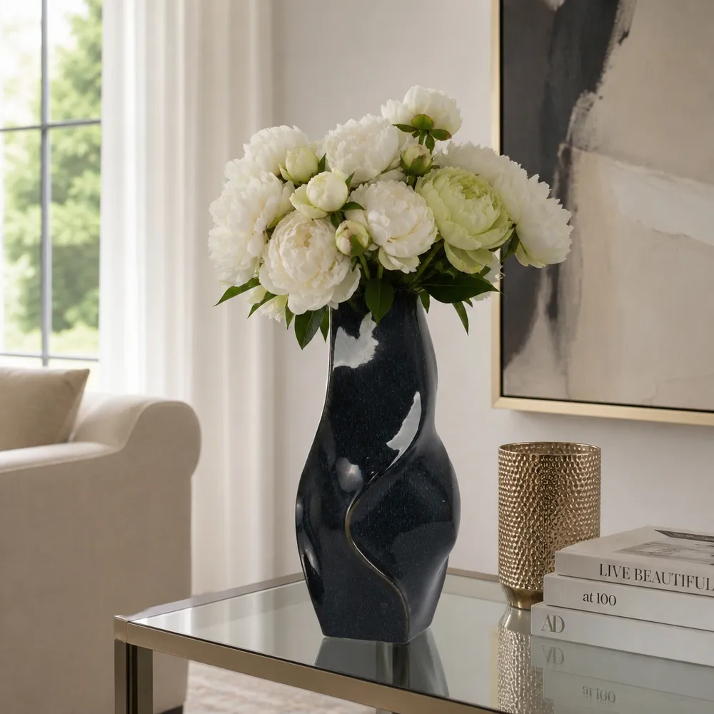 SOLRIDGE BLUE VASE 16 (IN)