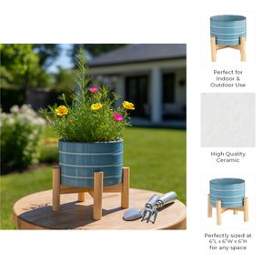 ALDERRUN BLUE PLANTER 6 (IN) 10