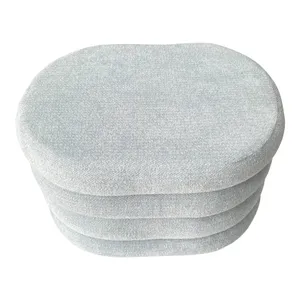 ORRMERE BLUE OTTOMAN 18 (IN) 5