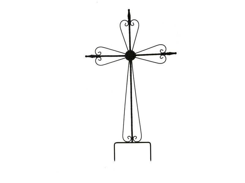 45" x 28" Metal Cross Yard Stake 1