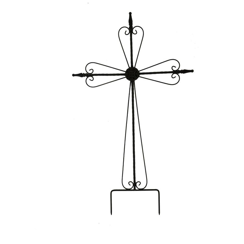 45" x 28" Metal Cross Yard Stake