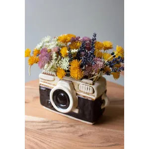 Ceramic Camera Planter 3