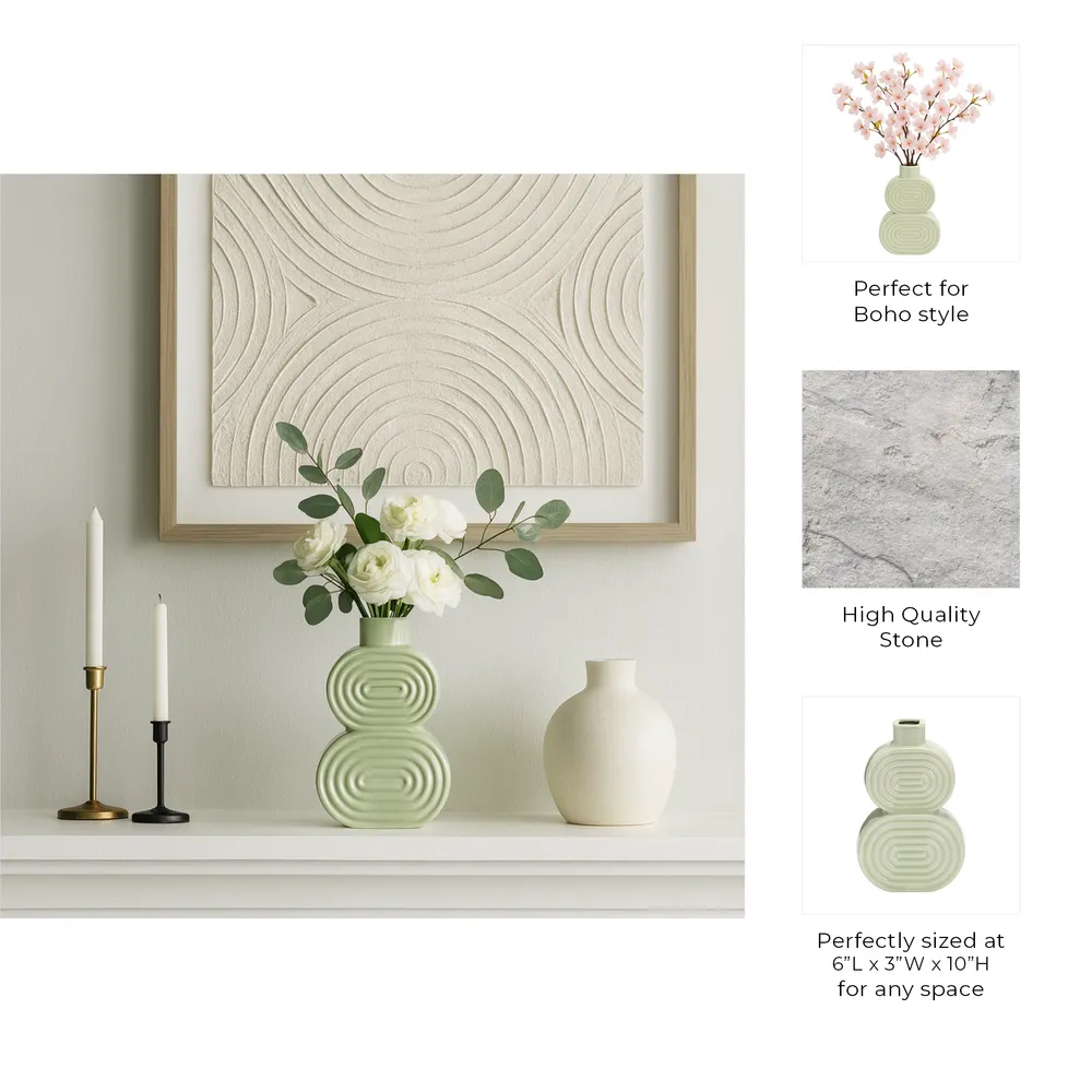 LEONAGATE GREEN VASE 10 (IN)