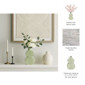 LEONAGATE GREEN VASE 10 (IN) 10