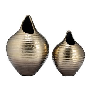 CANTONHAVEN GOLD VASE 16 (IN) 9
