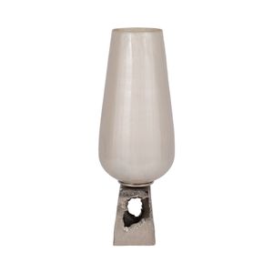 GRANTHAMLEY WHITE GLASS VASE 19 (IN) 1
