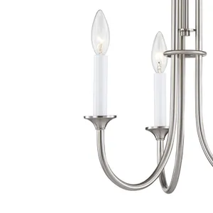 Meadowview 18'' Wide 3-Light Chandelier - Brushed Nickel 5