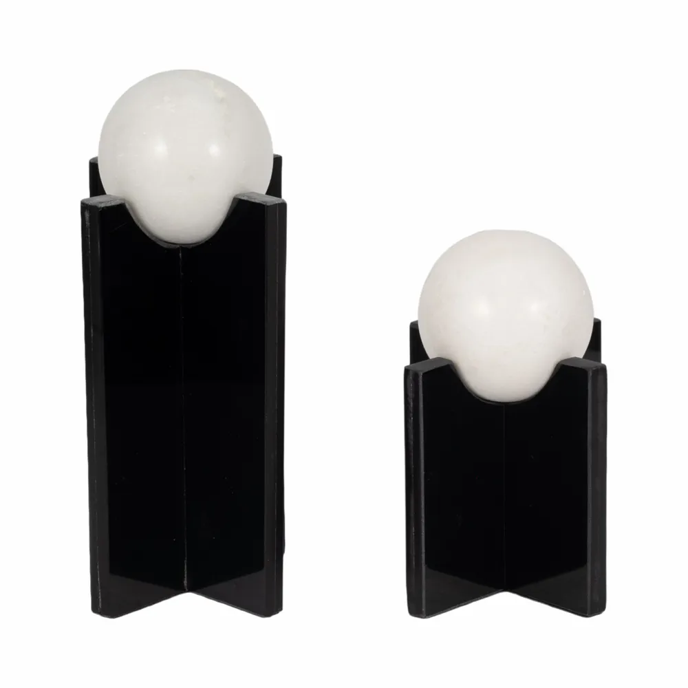 RYELAKE SET OF 2 BLACK DECOR 13 (IN)