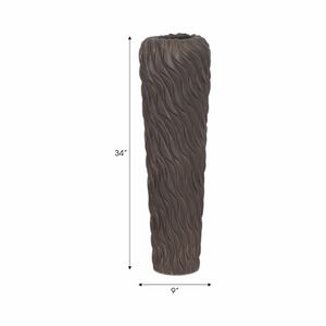 ROYVALE BROWN VASE 34 (IN) 8