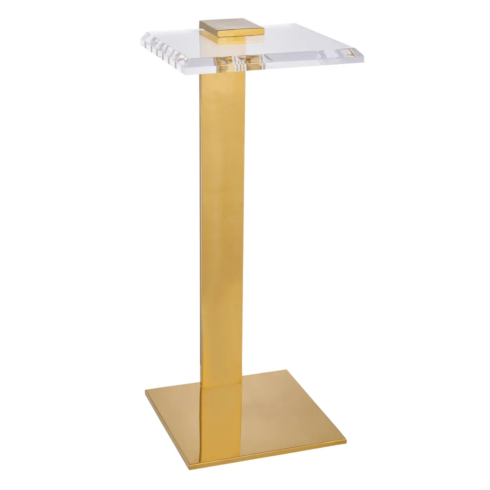 CARTERWAY CLEAR TABLE 24 (IN)