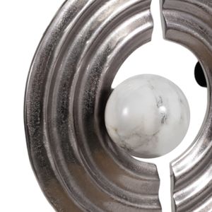 GASTONVIEW SET OF 3 SILVER METAL WALL 4 (IN) 6
