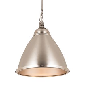 Katelyn 15'' Wide 1-Light Pendant - Brushed Steel 4