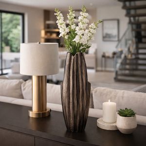 EVANDERPORT BLACK VASE 24 (IN) 12