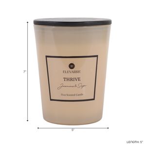 ROWANSTONE THRIVE JASMINE & SAGE CANDLE 7 (IN) 10