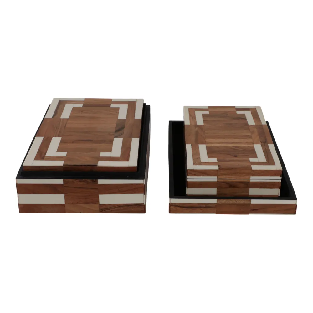 FORRESTCLIFF SET OF 3 IVORY BOXES 4 (IN)
