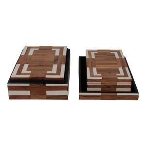 FORRESTCLIFF SET OF 3 IVORY BOXES 4 (IN) 6