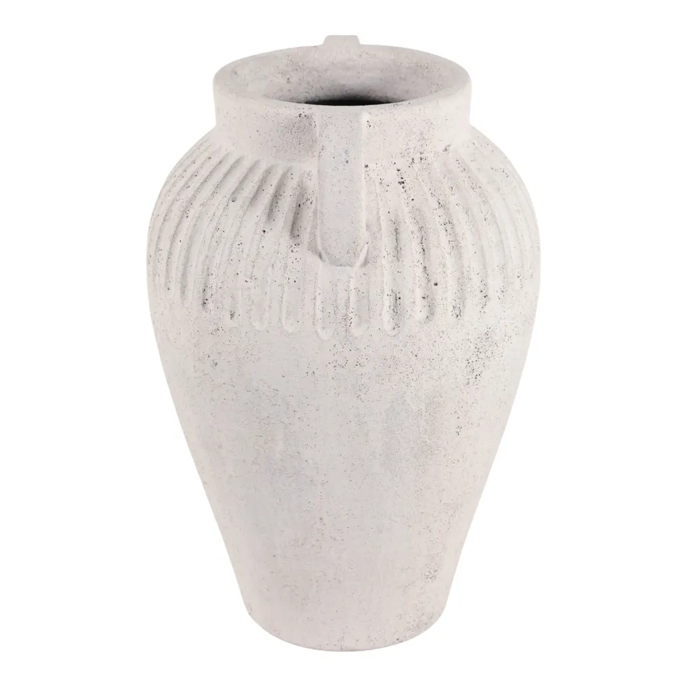 WOODSONHAVEN WHITE VASE 18 (IN)