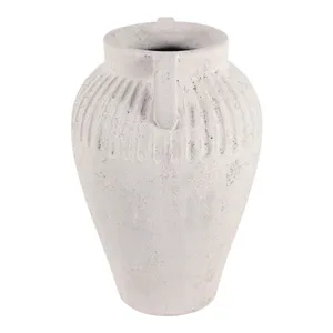 WOODSONHAVEN WHITE VASE 18 (IN) 7