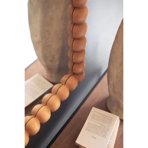 Wooden Ball Arched Mirror 2