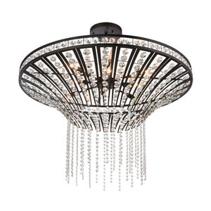 Fantania 36'' Wide 8-Light Chandelier - Matte Black 3