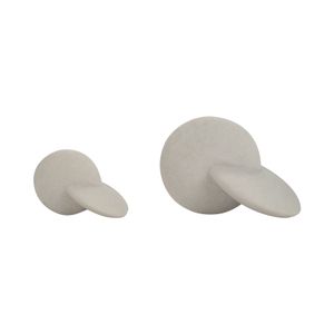 EVERTONSTONE SET OF 2 WHITE DECOR 8 (IN) 4
