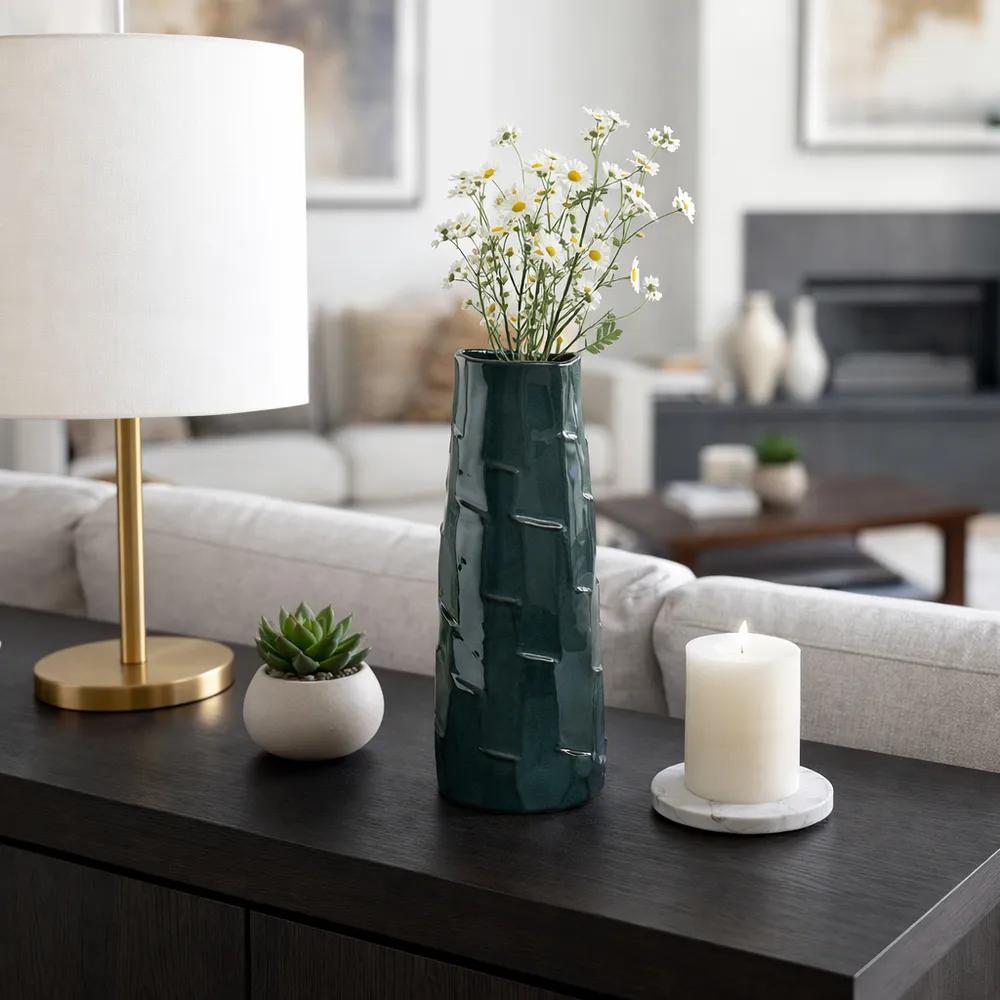 GLOVERDALE BLUE VASE 14 (IN)