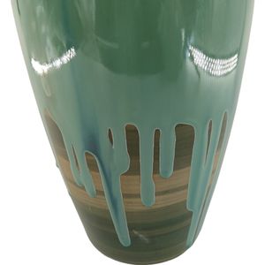 ANSELOAK GREEN VASE 18 (IN) 4