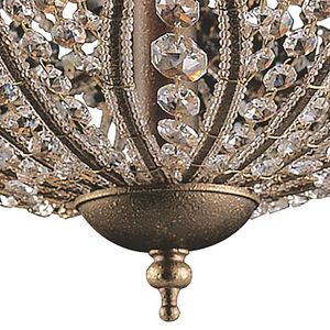 Elizabethan 17'' Wide 6-Light Flush Mount - Dark Bronze 3