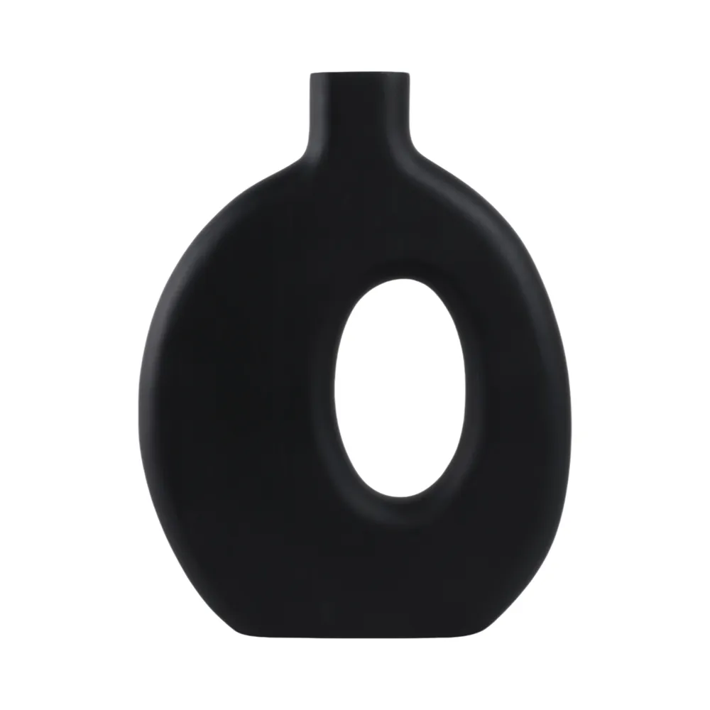 GRIFFINMOOR BLACK VASE 18 (IN)