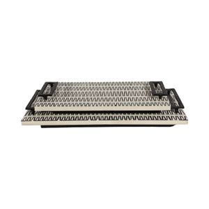 COREYGROVE SET OF 2 BLACK TRAY 3 (IN) 5