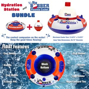 Big Bobber Floating Cooler and Hydration Station Inflatable Tube 9