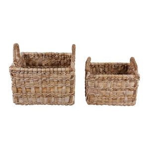 BENNETTON SET OF 2 BROWN STORAGE 17 (IN) 5