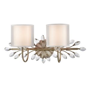 Asbury 24″ Wide 2-Light Vanity Light - Aged Silver 1