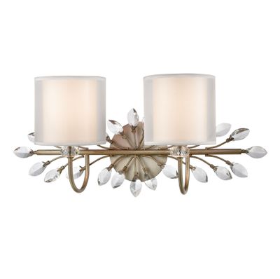 Asbury 24″ Wide 2-Light Vanity Light - Aged Silver