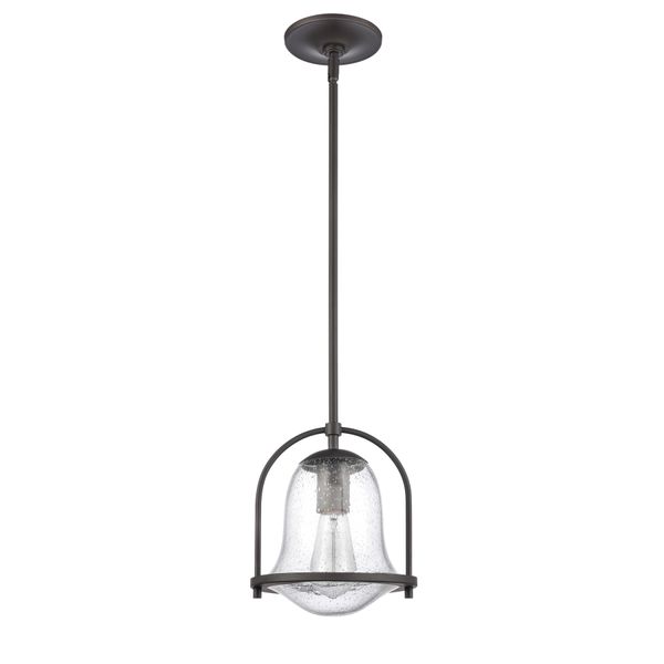 Connection 8'' Wide 1-Light Mini Pendant - Oil Rubbed Bronze